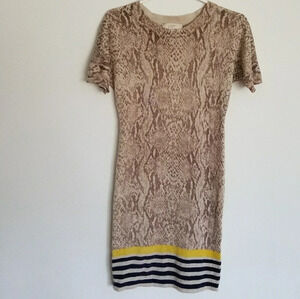 Loft Ann Taylor Wool Tan Sweater Dress  XS